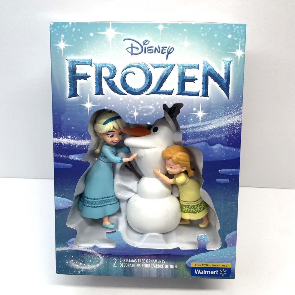 Hallmark Disney Frozen 2 Christmas Ornaments Elsa & Olaf Set in Box Walmart Excl